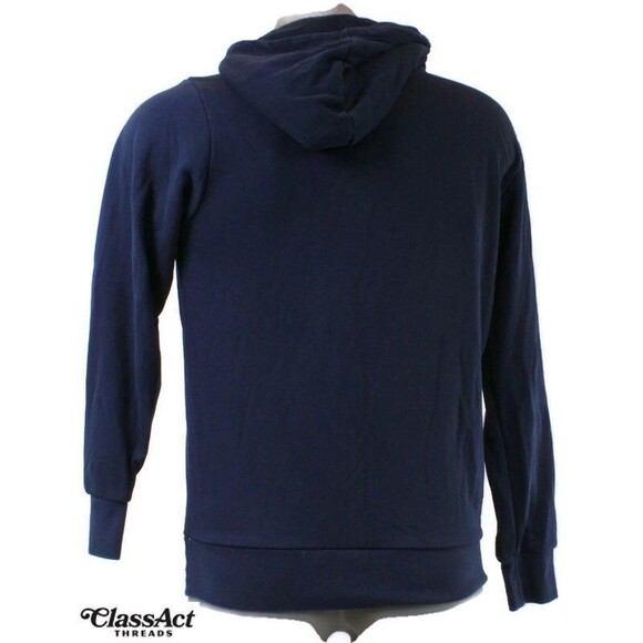 Adidas Hoodie Men’s Blue Pullover Sweatshirt ClimaWarm Running Gym Sz M - Picture 3 of 6